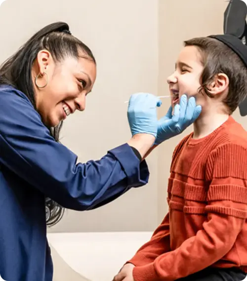 Throat Problem Diagnosis by a Pediatrician